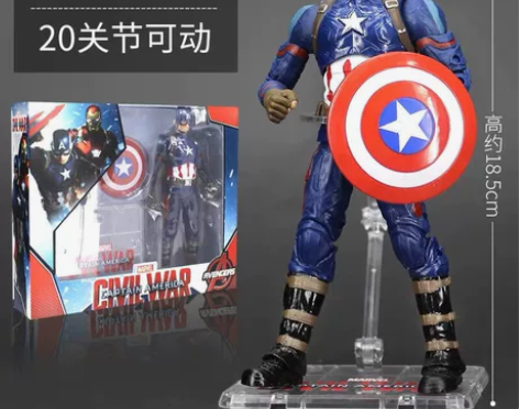 漫威周边复仇者手办正版钢铁侠蜘蛛侠美国队长...