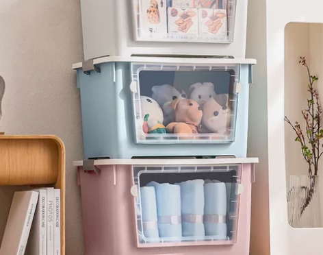 收纳箱衣服箱家用特大号塑料整理储物玩具衣物...