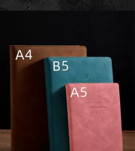 A4笔记本本子简约商务皮面A5工作用记事本...