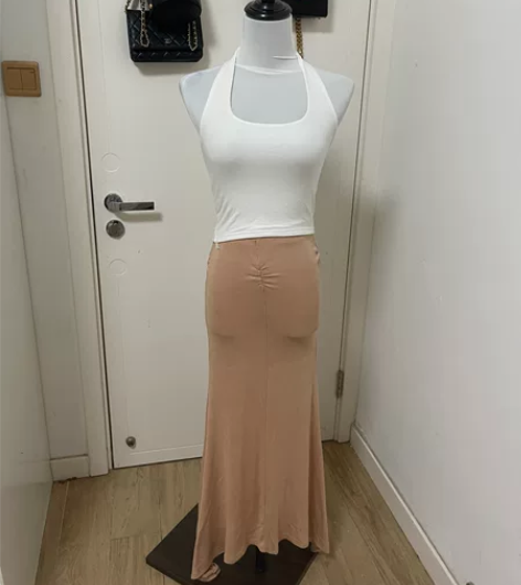 百搭背心...鱼尾长裙...夏日必备 感兴...