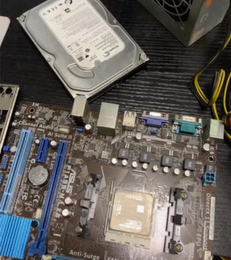 华硕A55台式电脑 amdA43400 金...