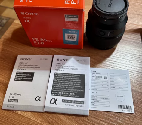 Sony FE 85 1.8全画幅镜头，买...