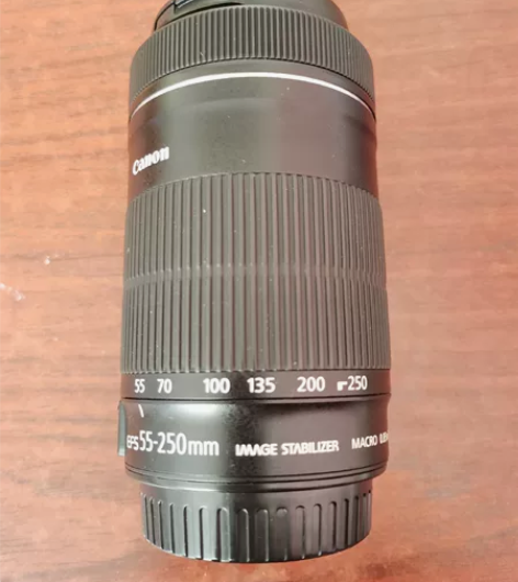 佳能55-250mm stm长焦镜头，无灰...