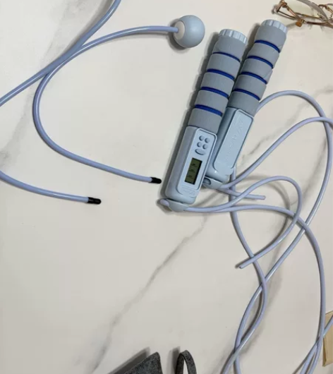 跳绳健身减肥运动无绳款负重燃脂瘦身计数器钢...