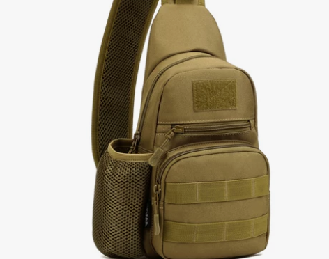 守护者户外胸包男士单肩斜挎包男运动路亚包多...