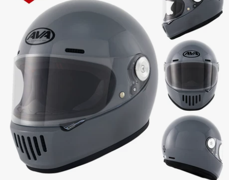 AVA王朝复古头盔男女摩托车全盔旗舰机车玻...