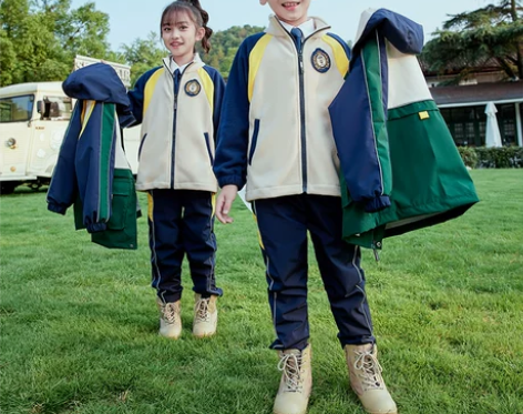 校服套装秋冬装冲锋衣小学生一年级开学儿童英...