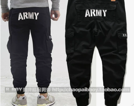 秋冬日系潮牌工装休闲裤 军事死飞修身小脚…...