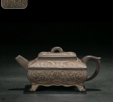 【古珍玩藏】.【歷代壺藝】 【四足方壶】【...