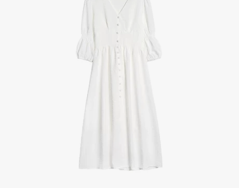 原137 现30包邮白色法式裙 m码  9...