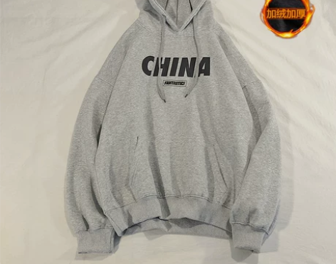 港风加绒卫衣男连帽潮牌ins秋冬季宽松潮流...