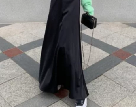 韩国高腰大摆裙半身裙女2022春气质百搭显...