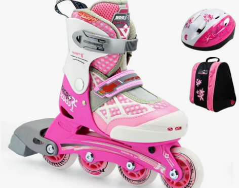 正品m-cro米高906溜冰鞋儿童全套装旱...