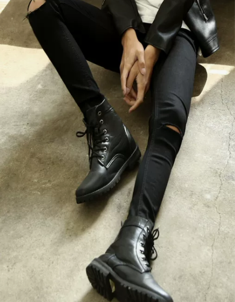 破洞牛仔裤 破洞牛仔裤乞丐裤男修身小脚黑色...