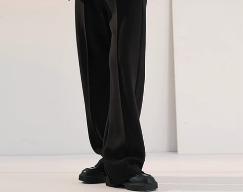 美洋MEIYANG 太空来信休闲裤黑色高腰...