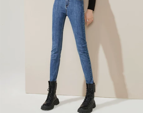 逸阳 高腰牛仔铅笔裤(不加绒) 女冬季20...