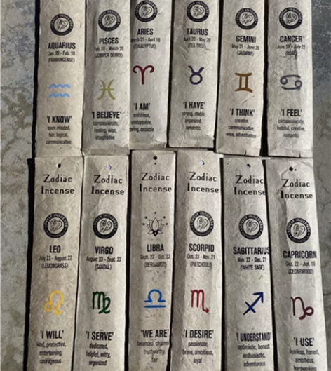 尼泊尔lovely十二星座手工棒香竹签香熏...