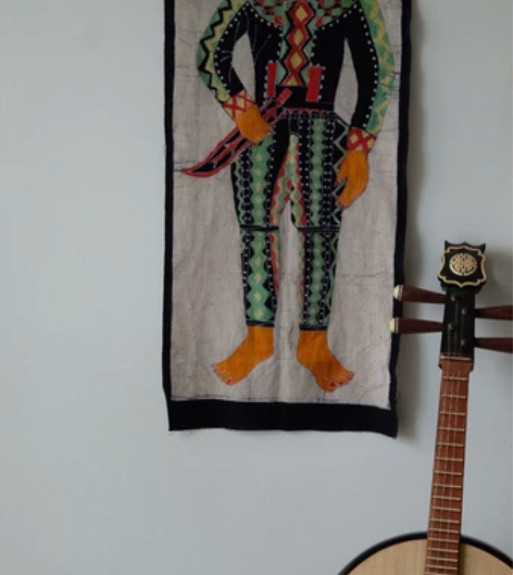 旧物｜泰北民间孤品蜡染装饰布画 尺寸约40...