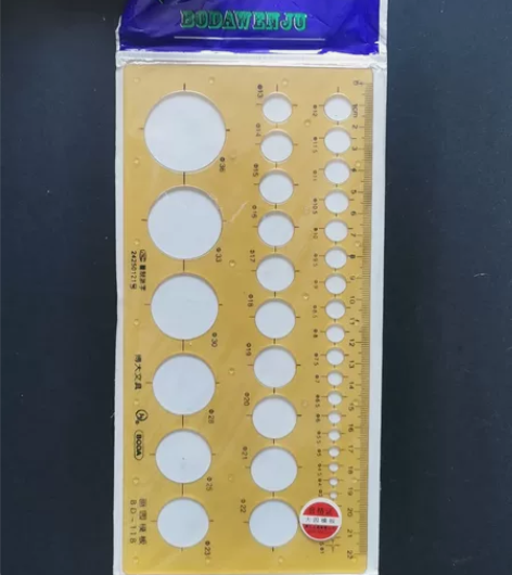 画圆模板化工电工室内建筑家具多功能绘图尺子...