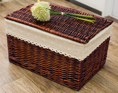 【万村同购 清爽一夏】收纳箱有盖藤编整理箱...