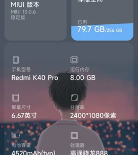 红米k40Pro，去年买的，8加256，电...