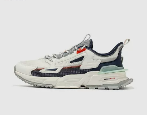 特步山海静笃运动鞋男士夏季休闲鞋网面透气老...