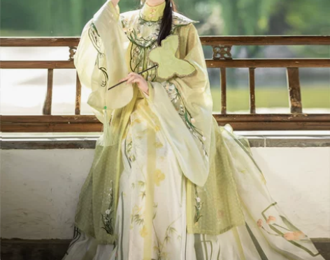 汉服裳云兮原创(水夜香合)竖领大襟衫马面裙...