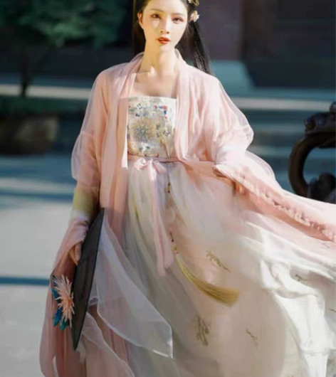 司南阁原创【人间月】汉服女款唐制诃子裙大袖...