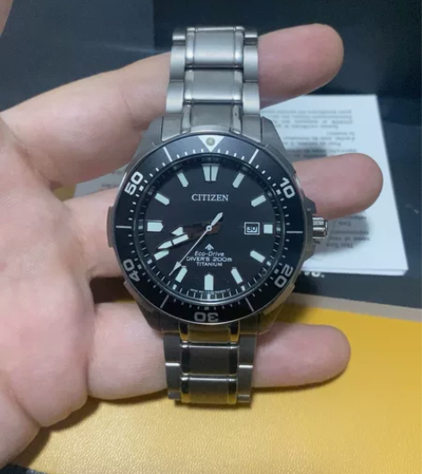 西铁城 bn0200光动能潜水表全钛合金 ...