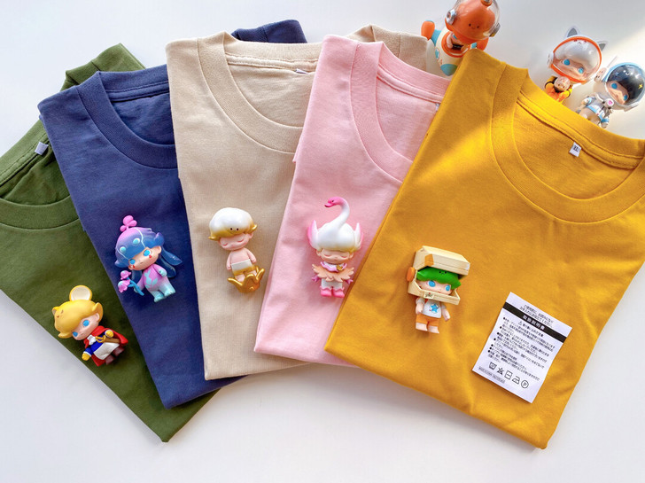 「日系纯棉素色T恤,16种颜色可选」