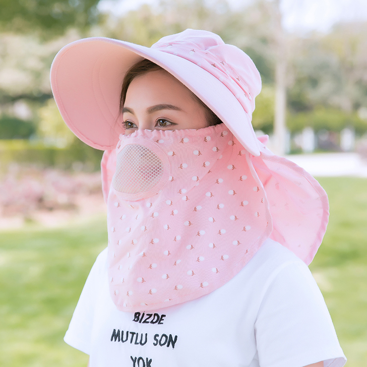 帽子遮阳帽骑车女夏季防晒帽遮脸百搭防紫外线...