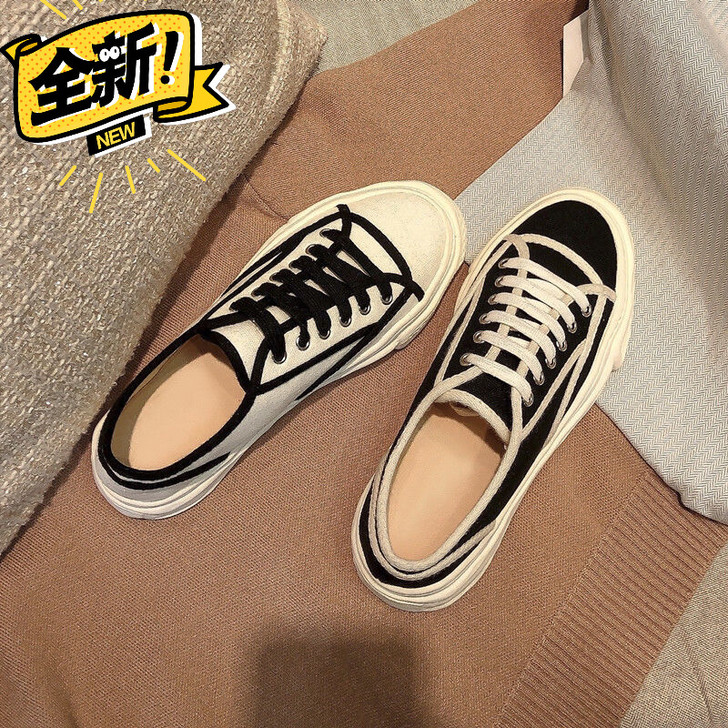 小香风女鞋潮2021新款ins学生韩版单厚...