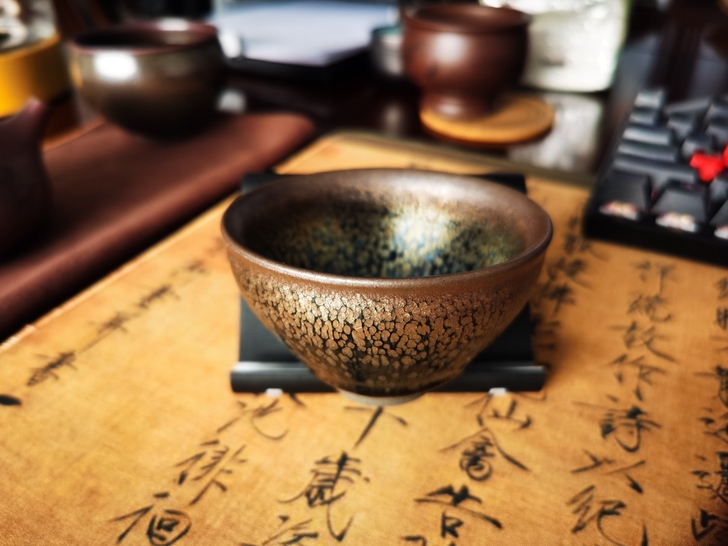 油滴 建盏，原矿釉。