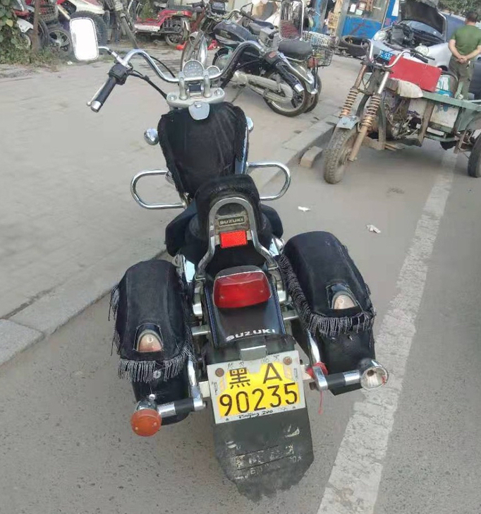 豪爵125摩托车。黑A90235 包过户 ...