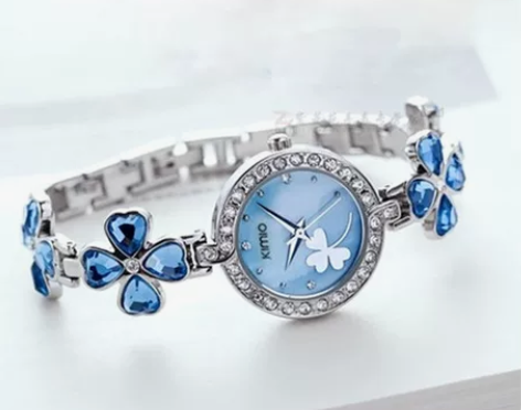 金米欧手表 正品幸运四叶草情人节礼物时尚手...