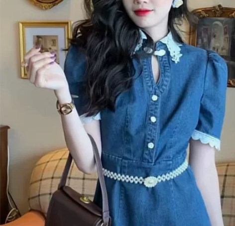 欣子同款夏季法式高级感港味复古chic温柔...