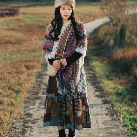 北疆少女民族风全身  可单卖   帽子 披...