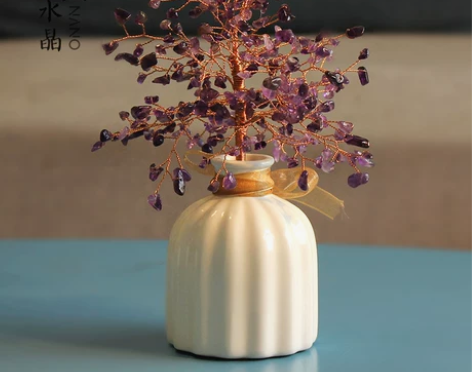 水晶树摆件 招财旺姻缘工艺礼品 办公室家居...