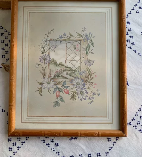 vintage西洋挂画欧式画复古画美式画非...