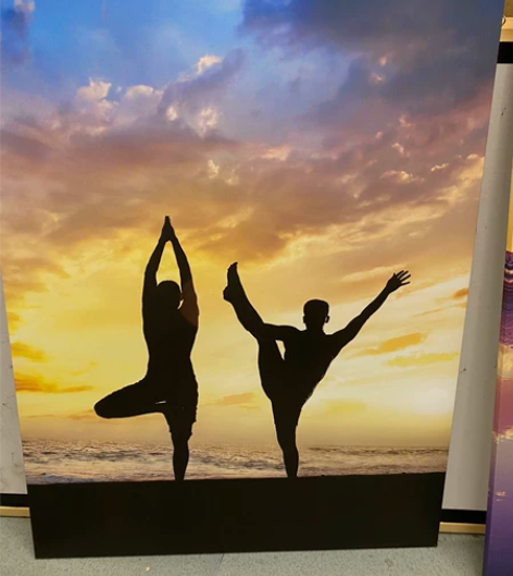 瑜伽装饰画练瑜伽的好处挂画瑜伽馆教室会所无...