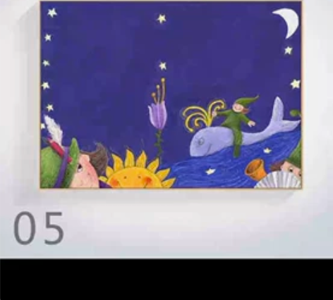 全新 幼儿园儿童房装饰画无框画北欧小清新油...