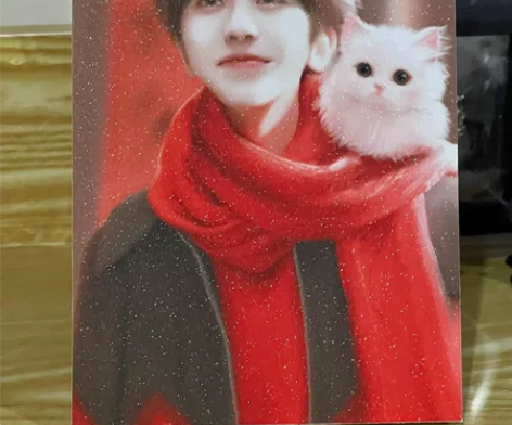 出蔡徐坤满天星无框画摆台 可直拍 感兴趣的...