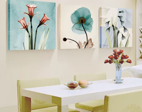 现代简约装饰画餐厅无框画客厅沙发背景墙壁画...