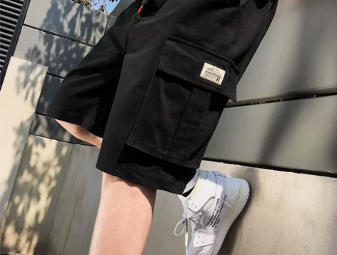 短裤男2022夏季潮流宽松五分工装马裤七分...