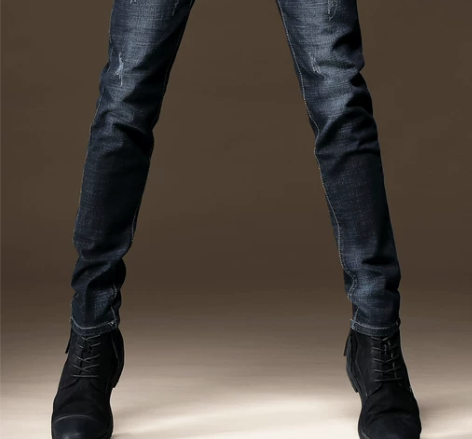 牛仔裤男 牛仔裤子贵色春秋新款高端弹力男潮...