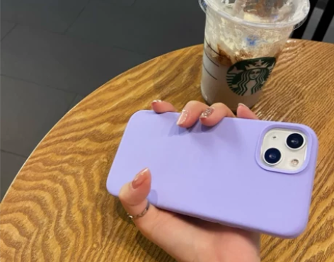 香芋紫iphone13promax液态硅胶...