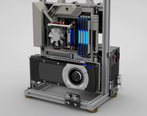 个性异形电脑机箱架支持ITX迷你MATX和...