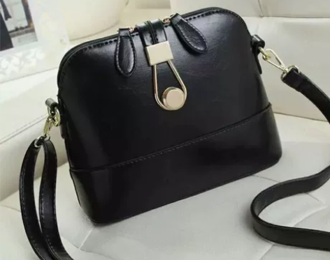 2021新款百搭简约锁扣贝壳包迷你小包包女...