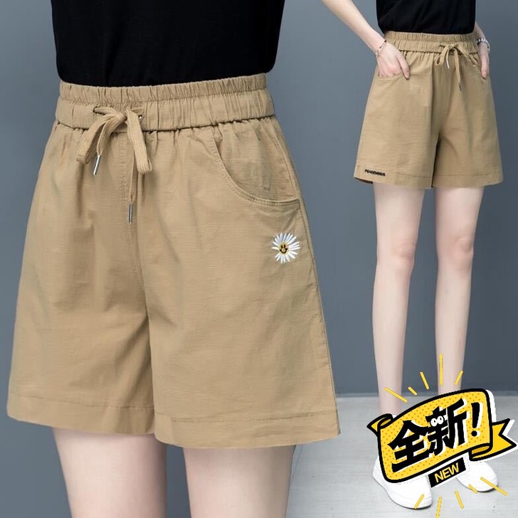 【清仓】纯棉短裤女新款夏季薄款宽松高腰显瘦...