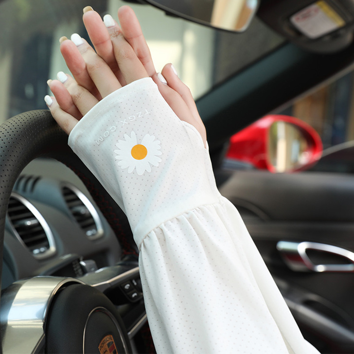 防晒冰丝袖套宽松女士夏季薄款手袖紫外线袖子...